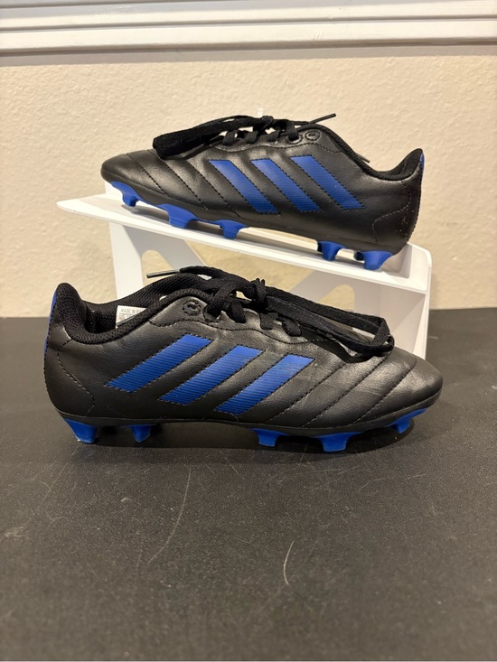 adidas Other - Adidas Goletto VIII FG Black Blue Athletic Soccer Cleats GX6906 Youth Size 3Y